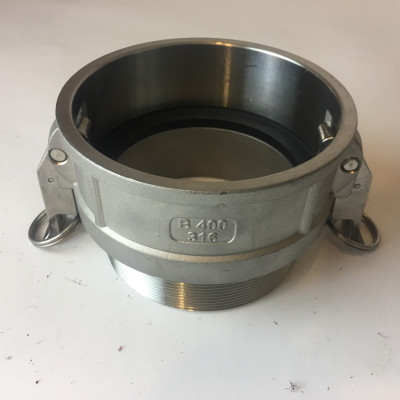 3" (75mm) Type B Stainless Steel 316 Self-Locking Camlock 3" (75mm) Type B Stainless Steel 316 Self-Locking Camlock